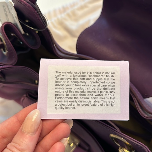 Jimmy Choo purple leather Rhona Hobo bag / purse - Picture 5 of 17